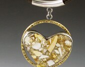 Large Mookite Jasper Heart Necklace