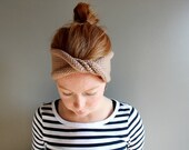twisted knit headband in CUSTOM COLOUR (vegan friendly)