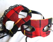Marching of the Clans - Pair of Masquerade Masks in Traditional Tartans