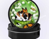 Stash Tin // Jewelry Box // Cat Lovers Gift Tin // Trinket Tin // Lily Bells