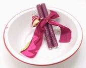 SALE Shabby Chic Valentine Beeswax Hanging Candles Shabby Chic Home Decor Beeswax Taper Candles Plum Wine Candle Country Style Rolled Candle
