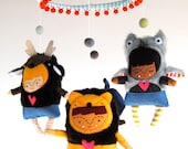 Animal Friendly Friends Mobile for your Modern Nursery Made to Order