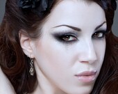 Bat Skull Earrings Silver Bumblebee Bat Skulls
