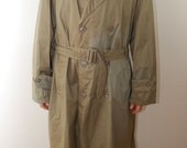Vintage U.S. Army Raincoat 1960 Made In USA Sz. 44 long