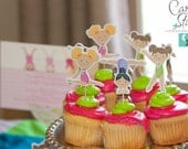 Gymnastics Party - Set of 24 Assorted Gymnast Cupcake Toppers by The Birthday House Il_170x135