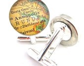 Annapolis Maryland Map Cuff Links.