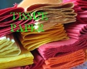 Solid Tissue Paper Sheets - DIY Supply for Parties and Gifts - Soild Colors - Primaries - Neon - Muted Tones - Pastels