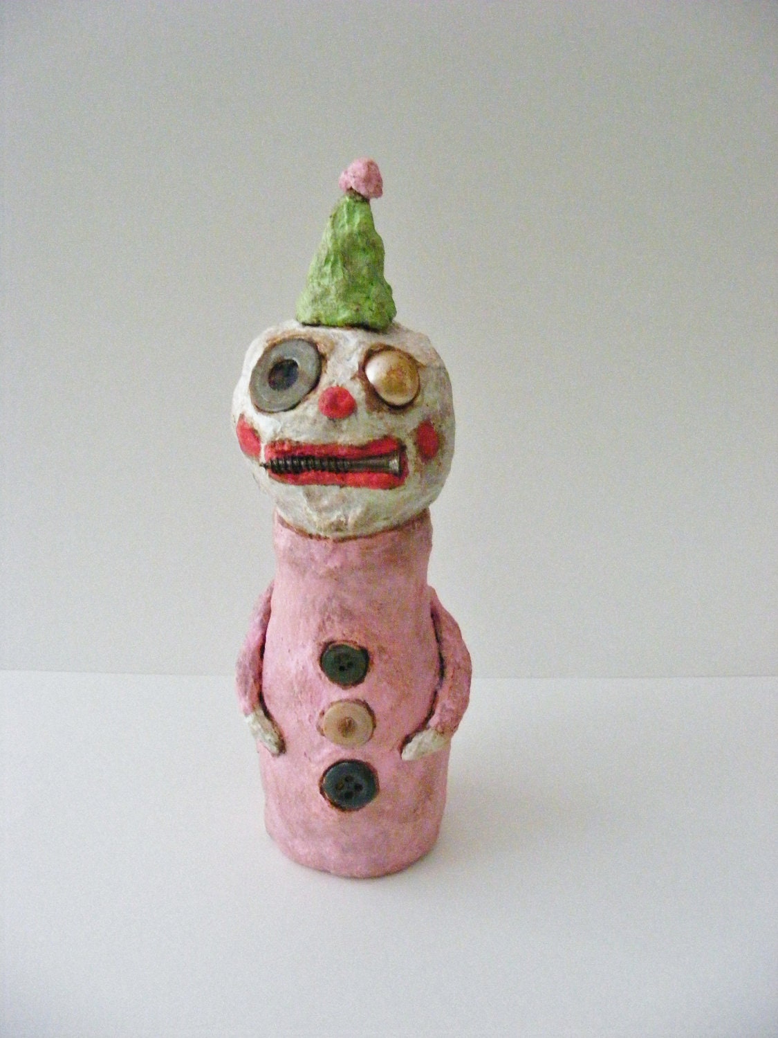 Primitive Halloween Folk Art Clown