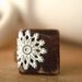 Cottage Chic Adjustable Ring in Chocolate Brown and Brass - Dark Cocoa.