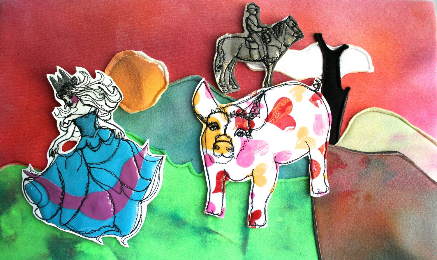 Children's Educational Interactive Repositional Storyboard- Order Custom Made Figures Separately
