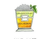 Mint Julep Cocktail Print