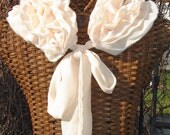 Cream Chiffon Scarf Capelet