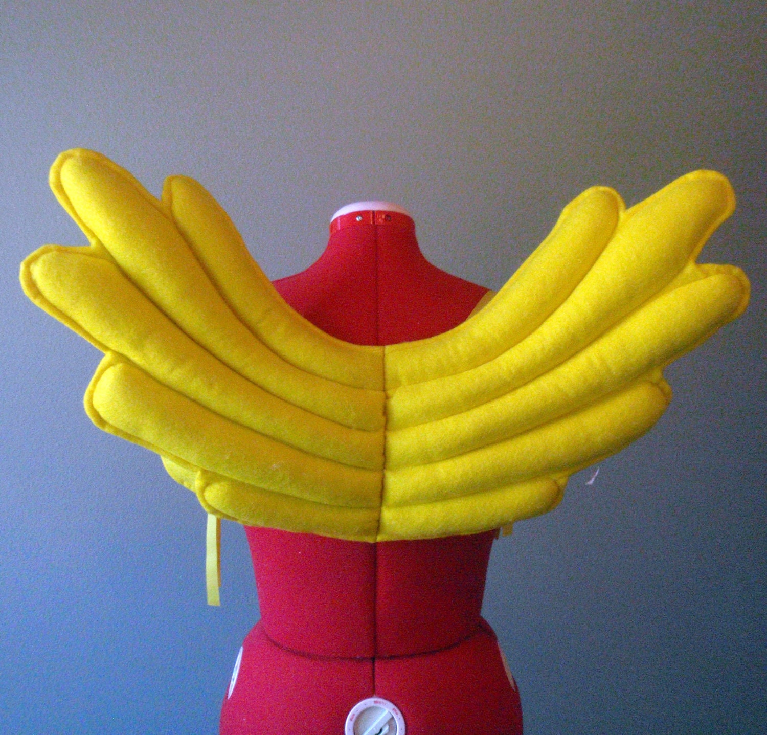 Pegasus Wings, BRIGHT Yellow. Felt, No Wire, My Little Pony. Original design.