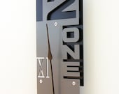 Outnumbered VII Modern Wall Clock (Granite) w/ Back