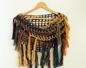 Fishnet Shawl Scarf - Pure Wool