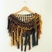 Fishnet Shawl Scarf - Pure Wool
