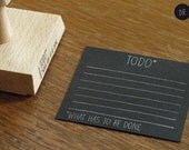 stamp "TODO what has to be done" a handlettered todo list by bastisRIKE