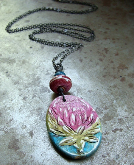 Protea Flower - A Survivor's Pendant