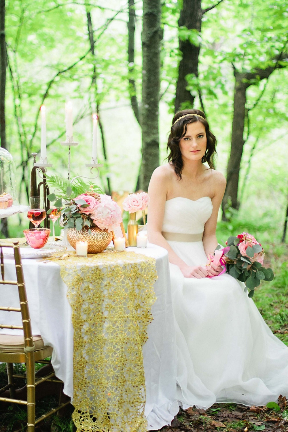 Reem Acra Orcid Inspired Organza Wedding Dress
