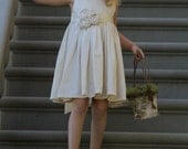 Whisper... Flower girl dress...... Natural 100% Cotton  2T-5