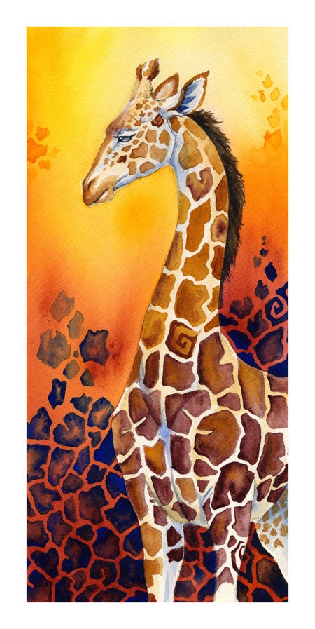 Shades of Africa - Giraffe - Limited edition giclee print