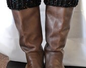 Scallop Boot Cuff - Crocheted Scallop Boot Cuff Winter Fashion Pick Your Color