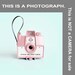 Official Girl Scout Camera, retro, Wall Decor, Pink Camera, Blue, Pastel, for women and photographers, 5x5 photo