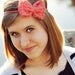 Crochet Bow Headband in rosie pink