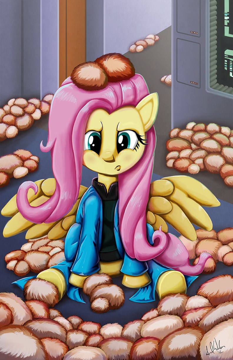 My Little Pony Fluttershy Star Trek Poster