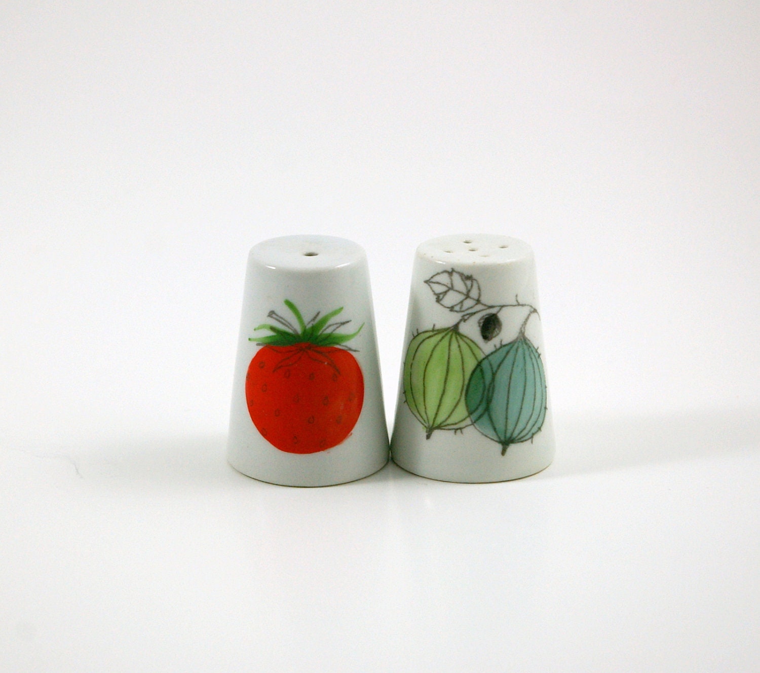 Arabia of Finland Marja Berries Salt and Pepper Shakers - Designed by Esteri Tomula