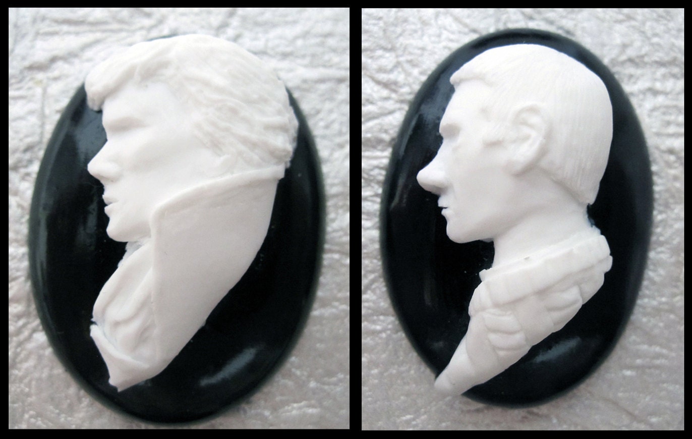 BBC Sherlock and John Cameos - Set of Two Necklaces