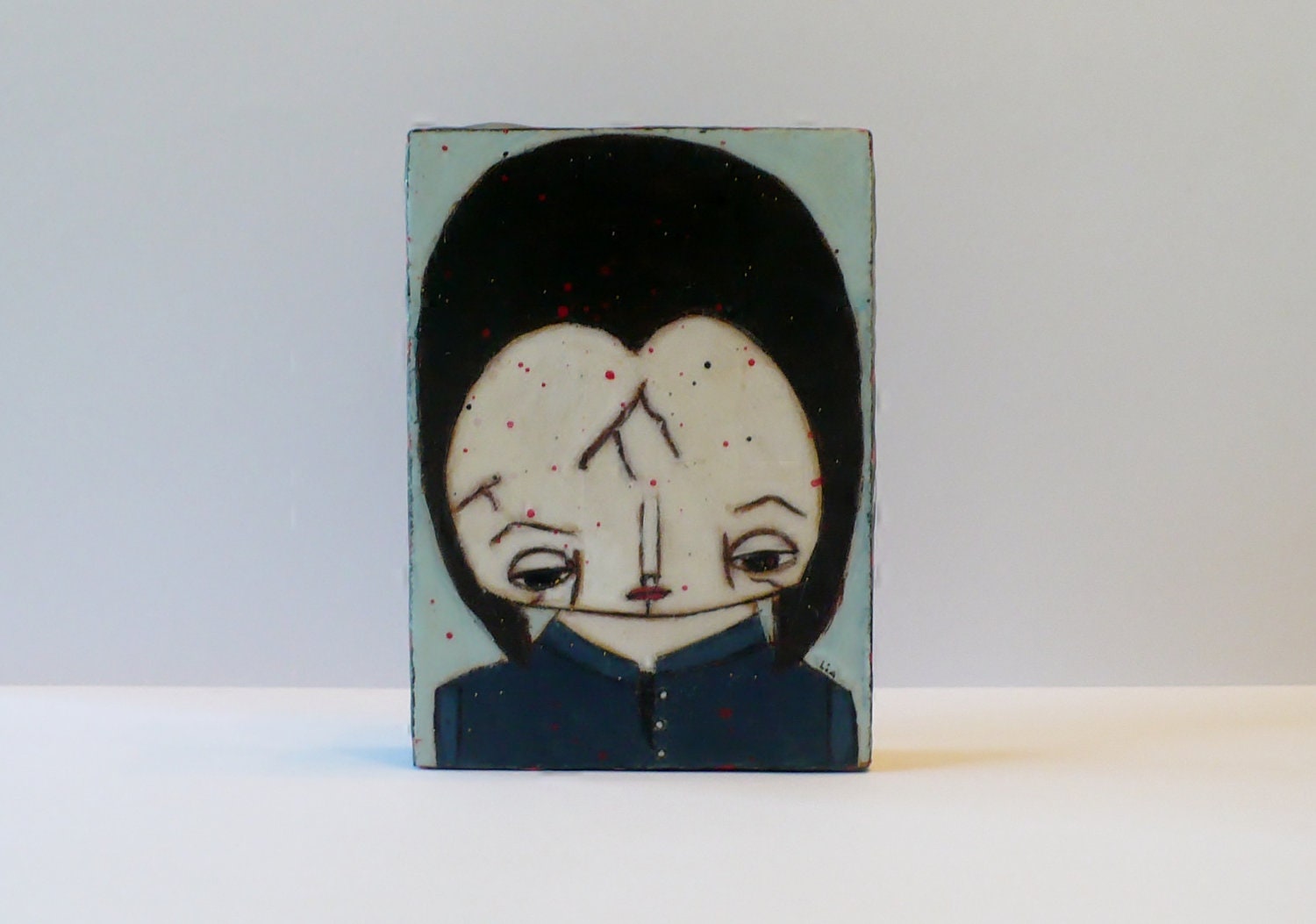 Buffy the Vampire Slayer Witchy Willow geeky joss whedon BUffy ACEO Beeswax original mixed media painting Fantasy Sci Fi