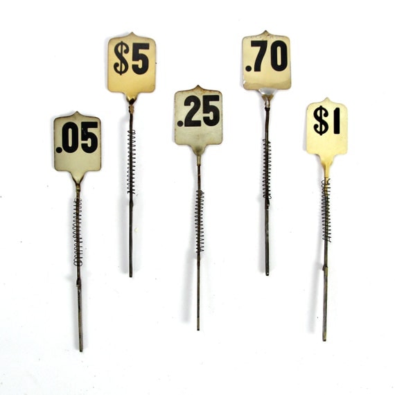vintage cash register price flags