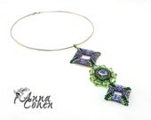 Circles and Squares Vitral pendant