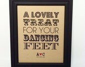 FLIP FLOP Wedding Basket Sign, A Lovely Treat for your Dancing Feet, Shoes, Rustic Sign, 8x10