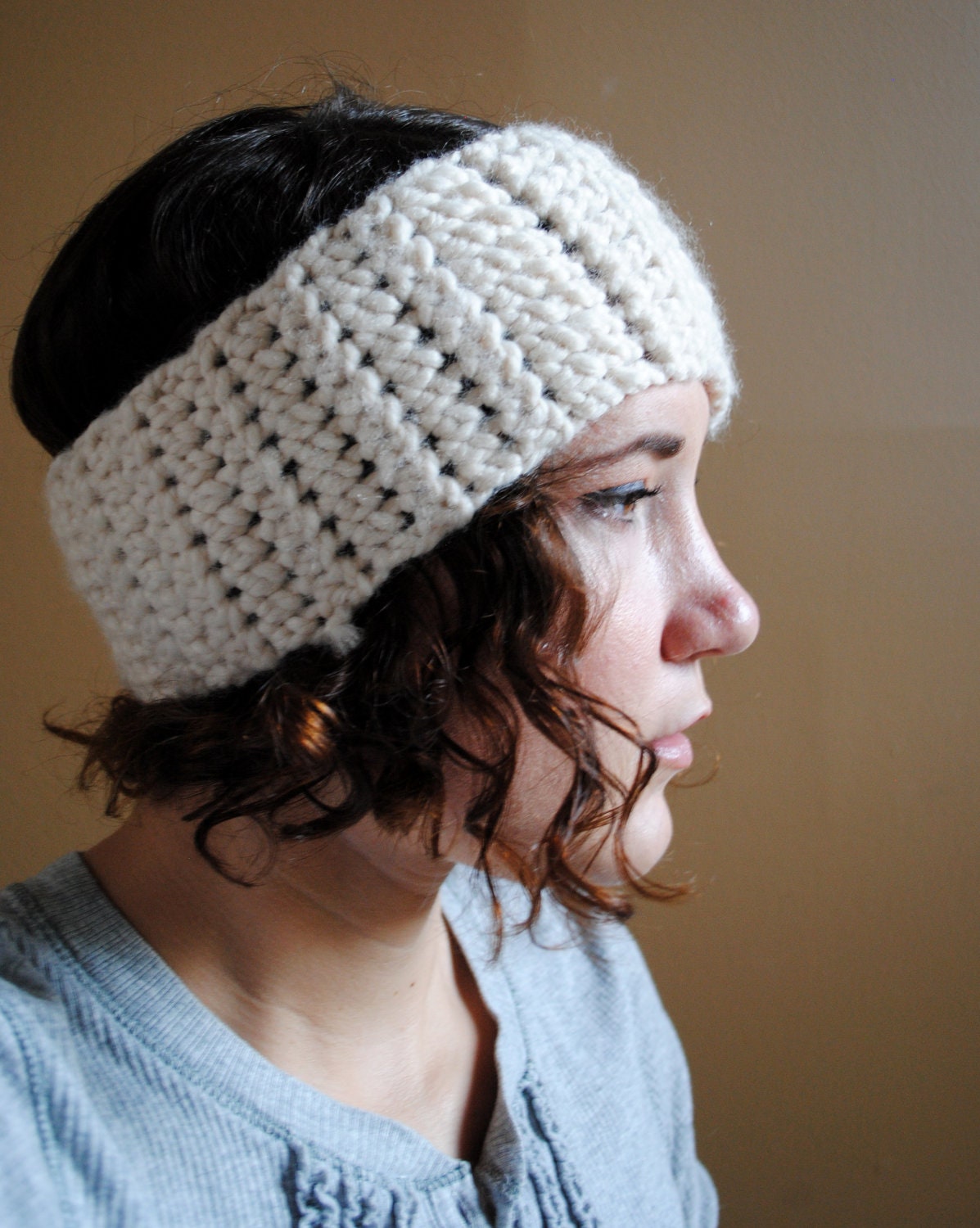Muffband in Beige