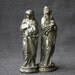 Pair of Saint figurines. Antique rescued religious pieces.