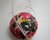 Hand Painted Feather Cocktail Hat: Featured on Hat Life