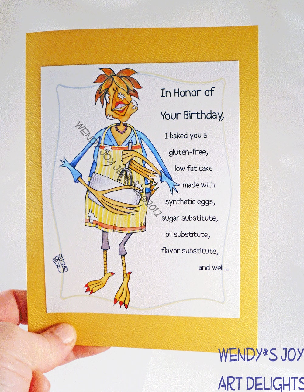Birthday Card Silly Humor Healthy Cake Martinis Happy Birthday Celebrate