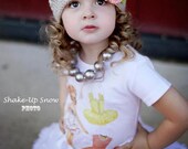 Girls Crochet  Baby Hat Beanie in Peaches and Grey - Warm Winter Hat