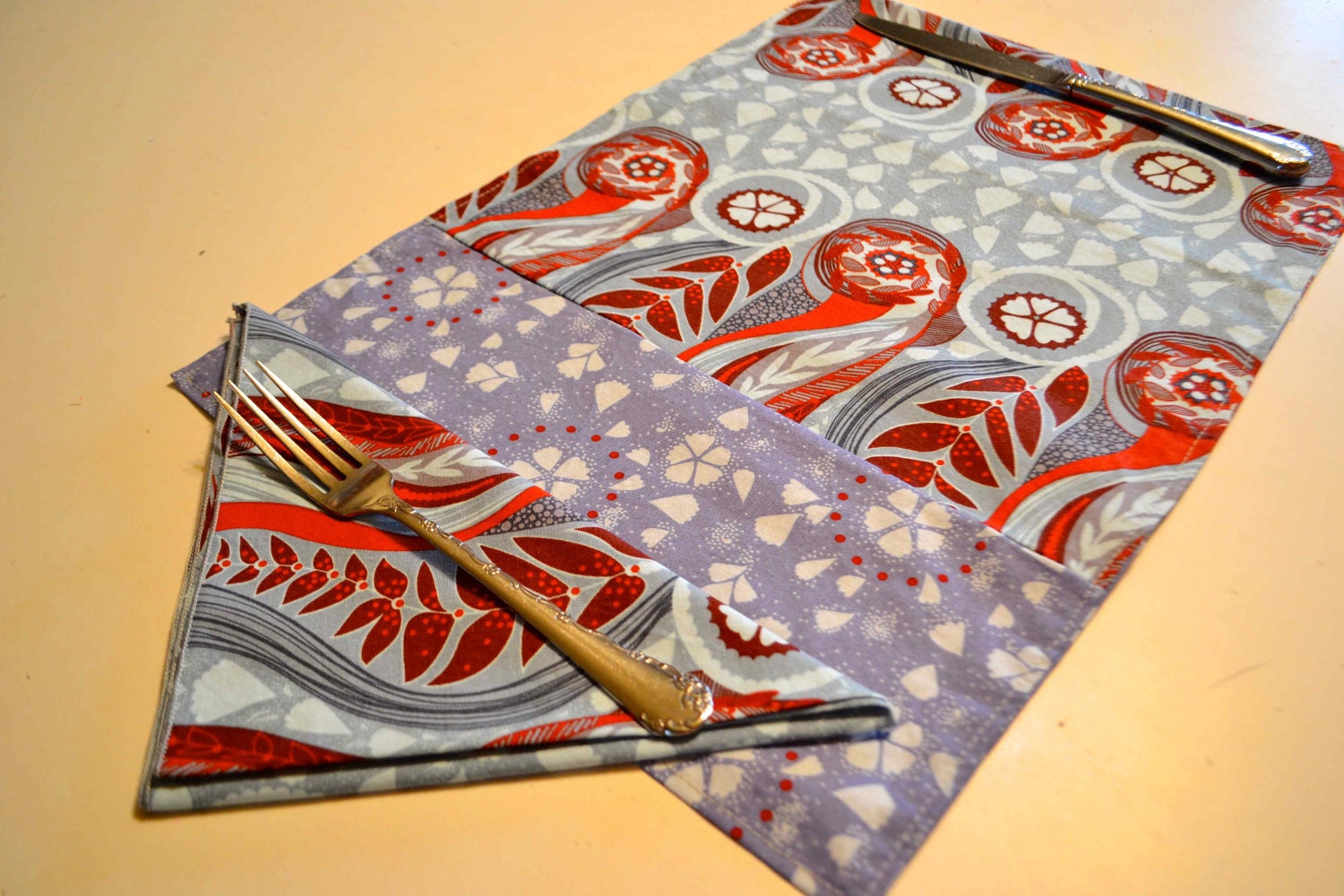 Placemat Napkins Reversible Set of 4 Anna Maria Horner Soul Blossom