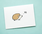 Cute Little Hedgehog Note Card