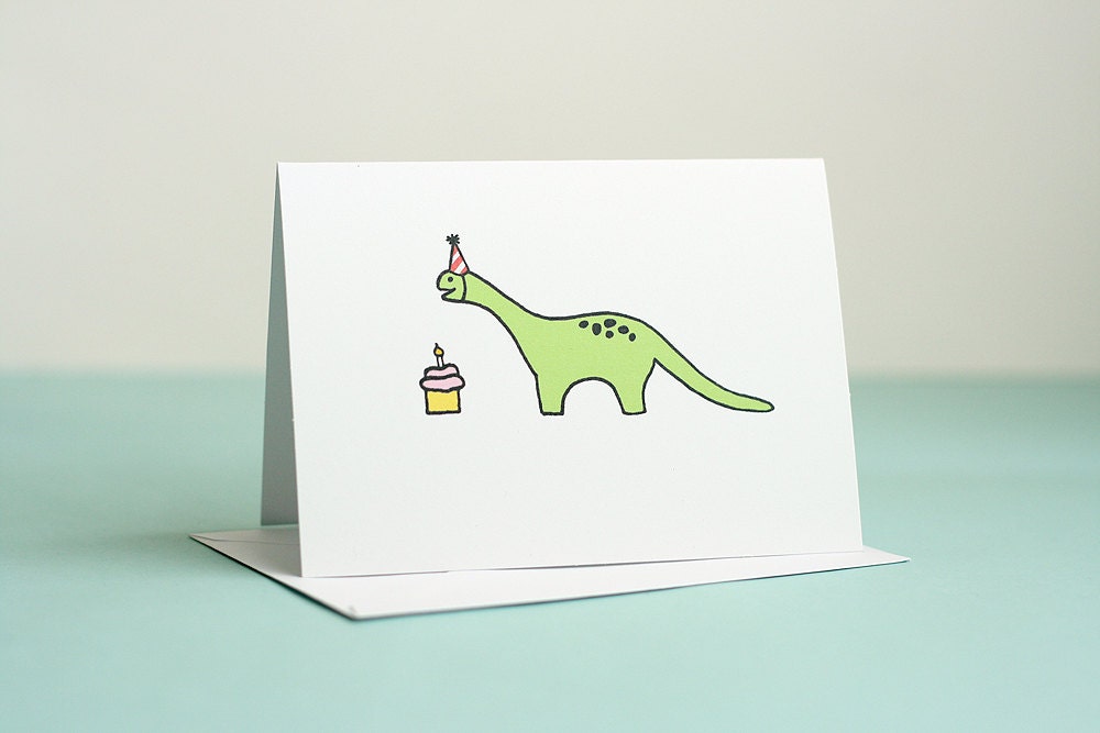 Dinosaur Birthday Note Card