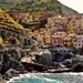Cinque Terre Photograph - Manarola Italy Photography - 18 x 24 Photo - Colorful - Italian Vacation - Coastal Decor - Golden Turquoise Water