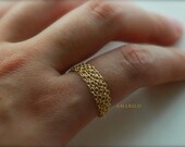 Chain Chain Chain ring in 14kt Gold fill or Sterling silver