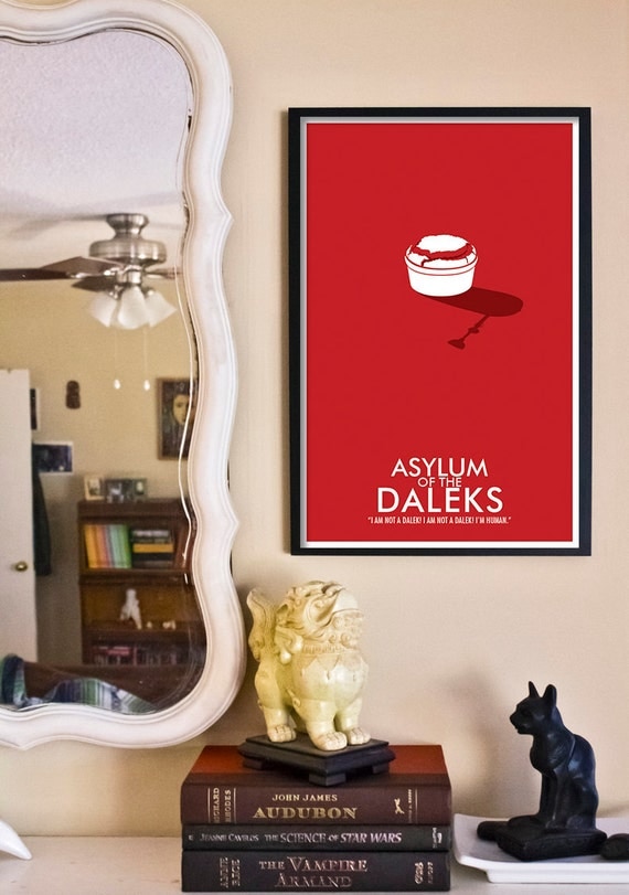 Asylum of the Daleks // Doctor Who Poster // 11x17 Minimalist Geek Art Print