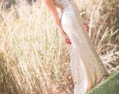 Art Nouveau Sequins Wedding Gown- Florence Custom