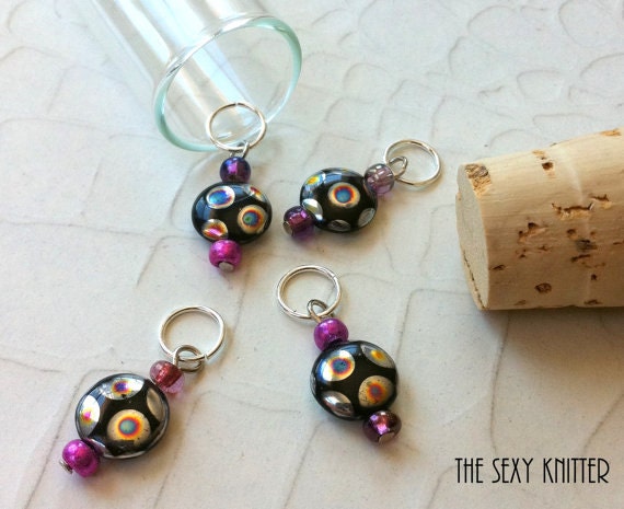 Luna Lovegood knitting stitch markers - set of 4