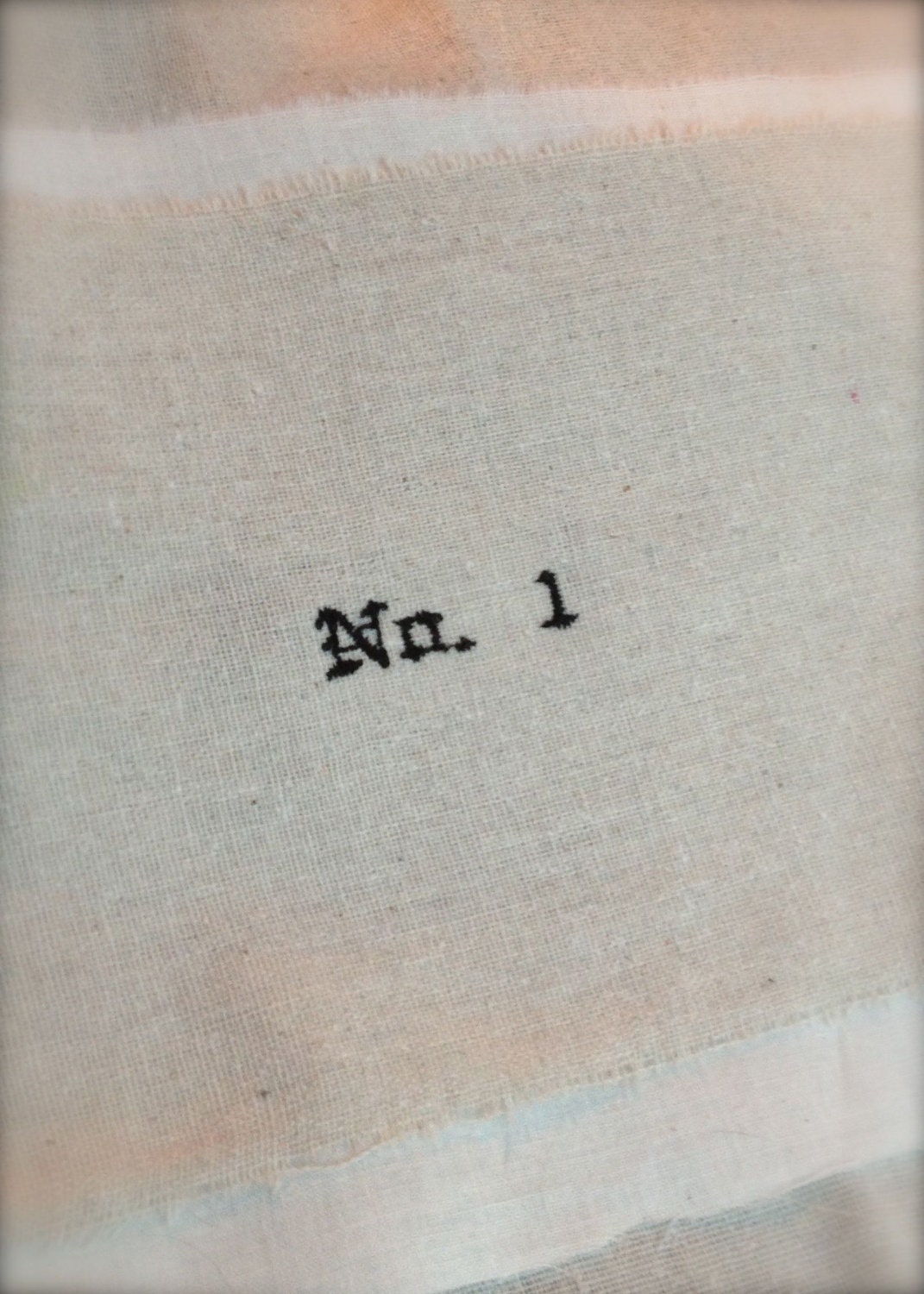 Embroidered Applique  "No. 1"