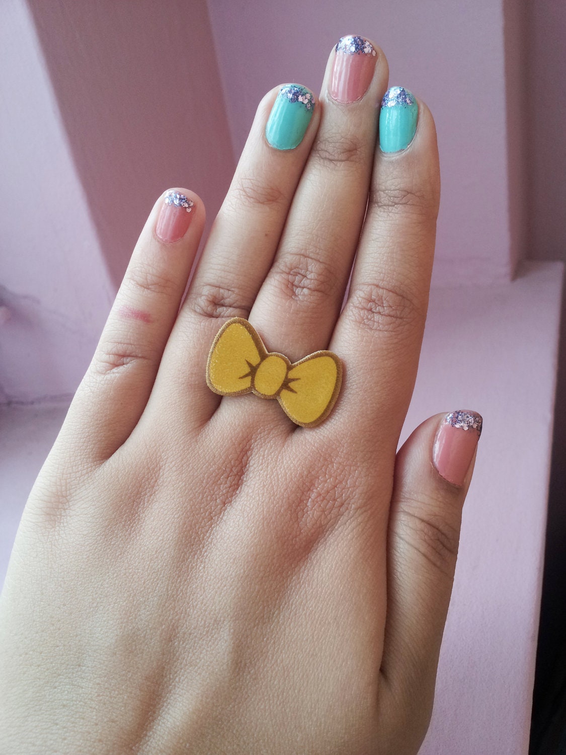 Mustard Bow Ring